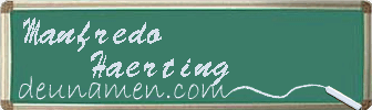 Manfredo Haerting Visitenkarte
